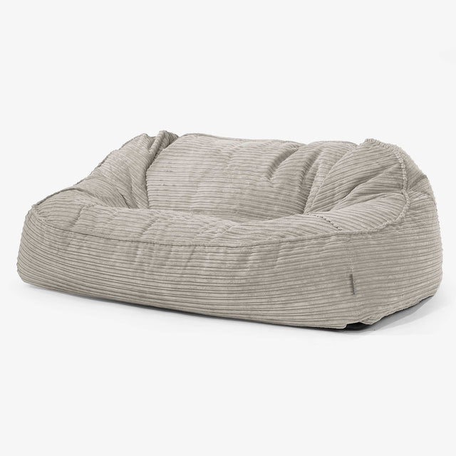Sloucher Oversized Sittsäckssoffa - Klassisk Manchestertyg Minkbrun 01