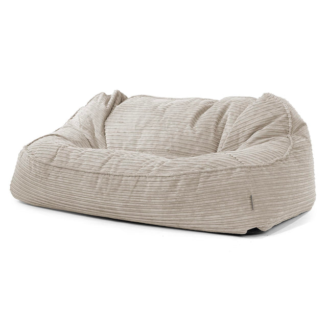 Sloucher Oversized Sittsäckssoffa - Klassisk Manchestertyg Minkbrun 01