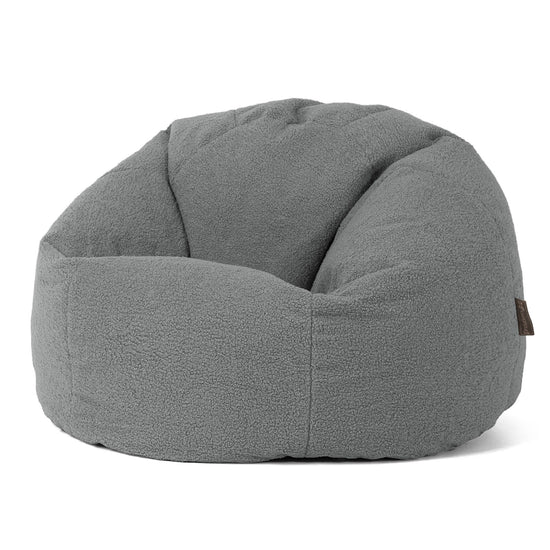 Klassisk Sittsäck Stol - Boucle Grå 01