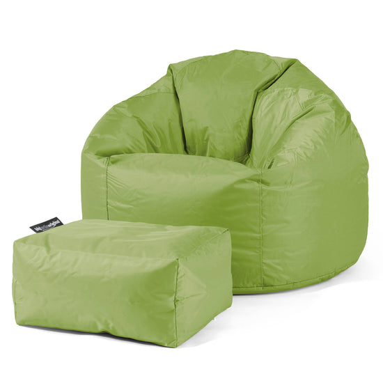 Klassisk Sittsäck Stol - SmartCanvas™ Limegrön 02