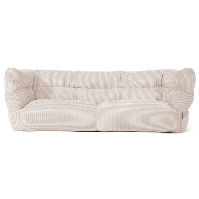 Louis 3-sits Saccosäcksoffa - Klassisk Manchestertyg Elfenbensvit 01