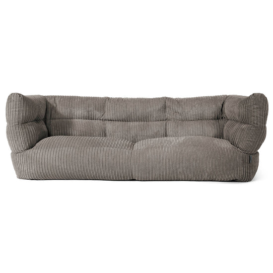 Louis 3-sits Saccosäcksoffa - Klassisk Manchestertyg Grafitgrå 01