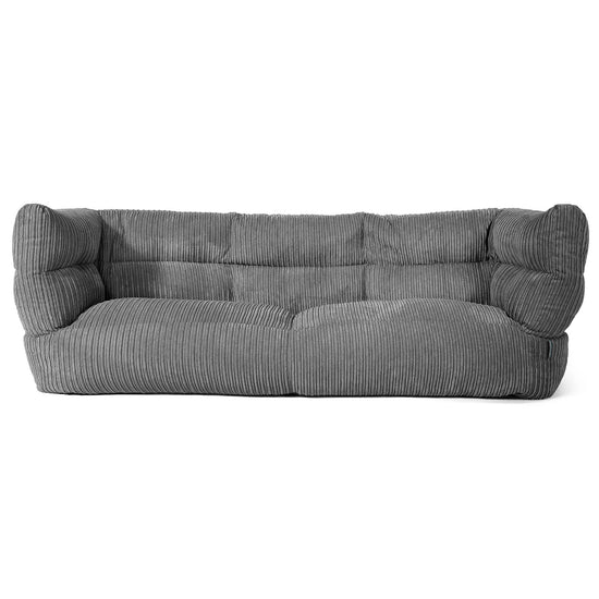 Louis 3-sits Saccosäcksoffa - Klassisk Manchestertyg Skiffergrå 01