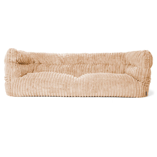Louis 3-sits Saccosäcksoffa - Ultraplyschmanchestertyg Persika 01