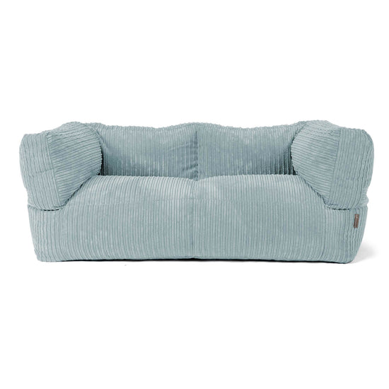 Albert 2-sits Saccosäcksoffa - Klassisk Manchestertyg Mintgrön 01