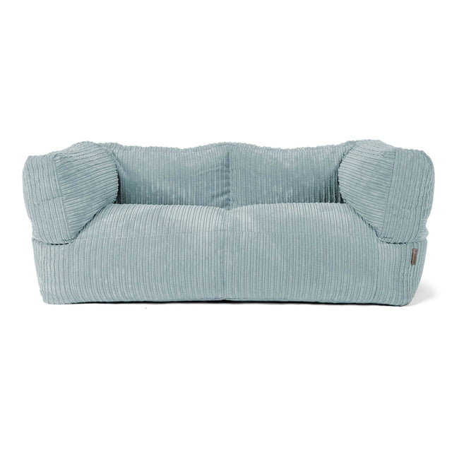 Albert 2-sits Saccosäcksoffa - Klassisk Manchestertyg Mintgrön 01