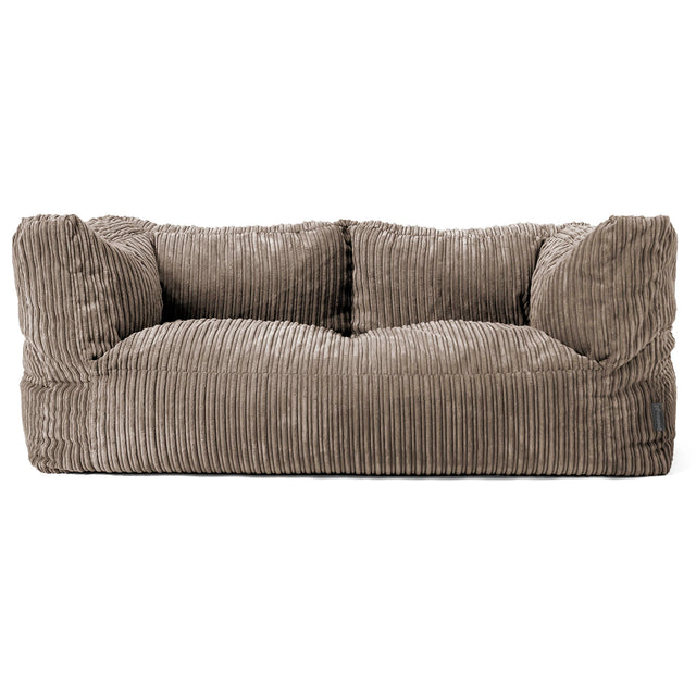 Albert 2-sits Saccosäcksoffa - Klassisk Manchestertyg Duvgrå 01