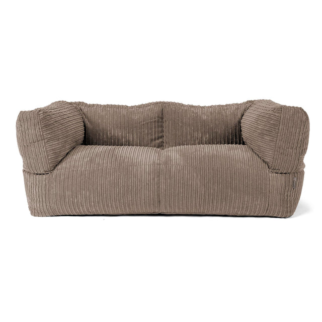 Albert 2-sits Saccosäcksoffa - Klassisk Manchestertyg Duvgrå 01