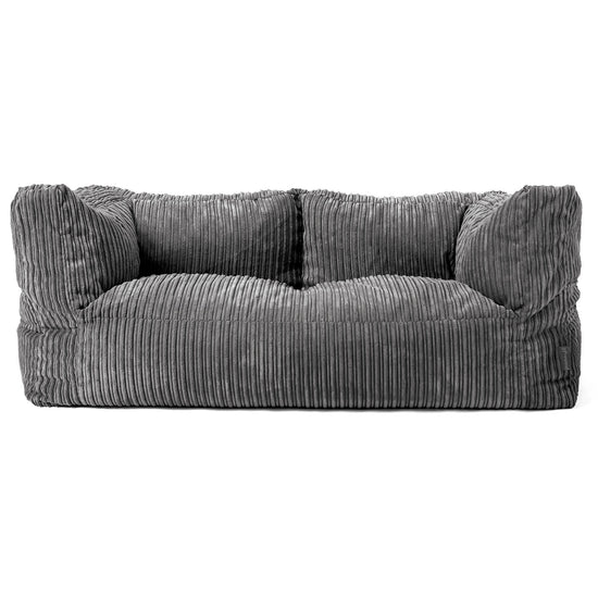 Albert 2-sits Saccosäcksoffa - Klassisk Manchestertyg Skiffergrå 01