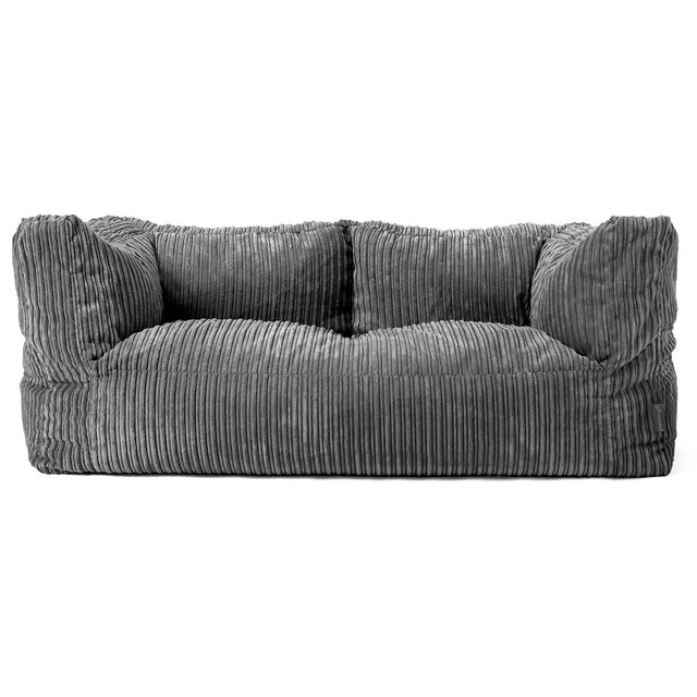 Albert 2-sits Saccosäcksoffa - Klassisk Manchestertyg Skiffergrå 01