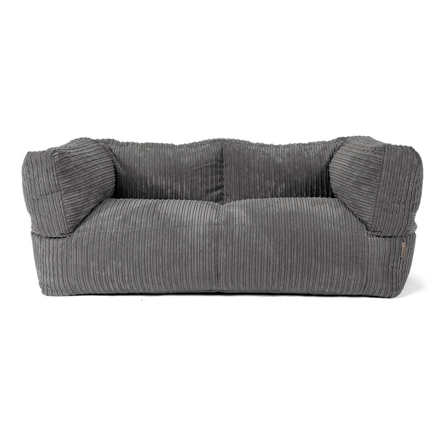 Albert 2-sits Saccosäcksoffa - Klassisk Manchestertyg Skiffergrå 01