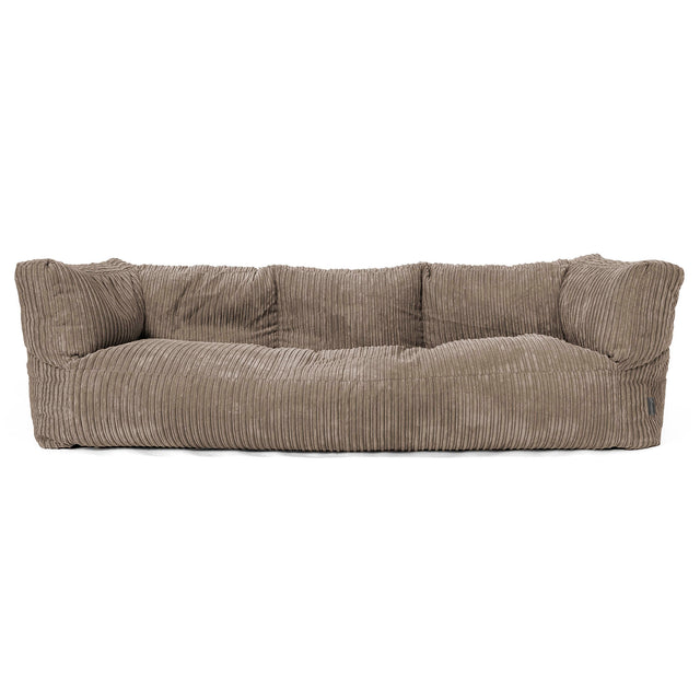Albert 3-sits Saccosäcksoffa - Klassisk Manchestertyg Duvgrå 01