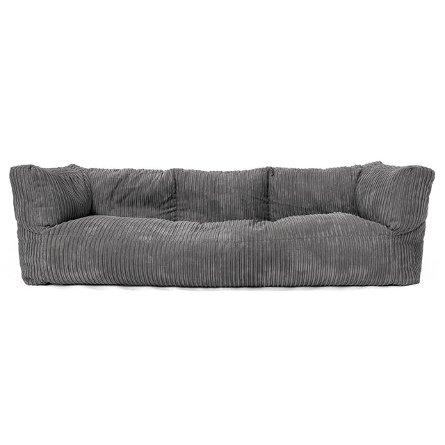 Albert 3-sits Saccosäcksoffa - Klassisk Manchestertyg Skiffergrå 01