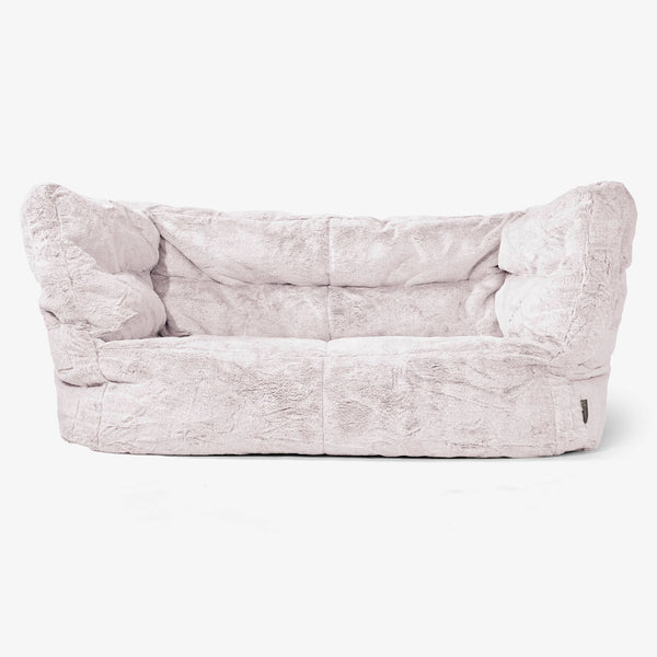 Albert 2-sits Saccosäcksoffa 2.0 - Fuskkaninpäls Gammelrosa