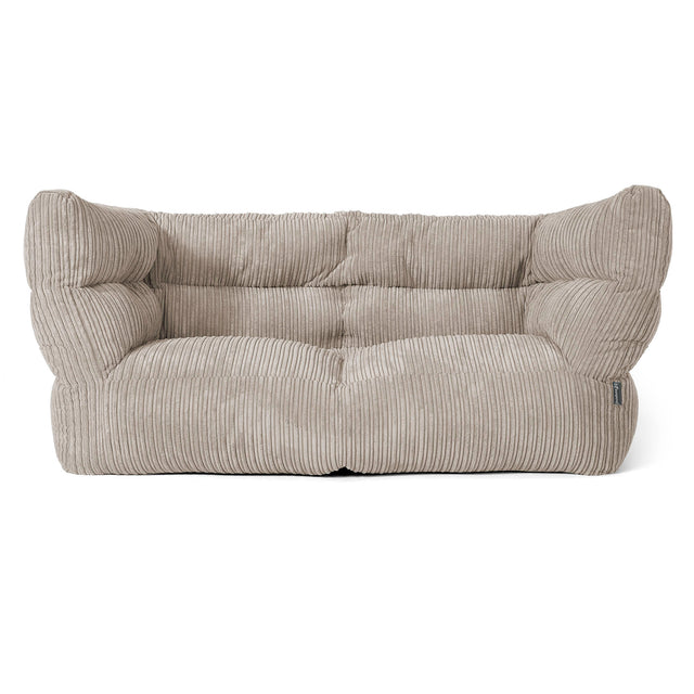 Albert 2-sits Saccosäcksoffa 2.0 - Klassisk Manchestertyg Minkbrun 01