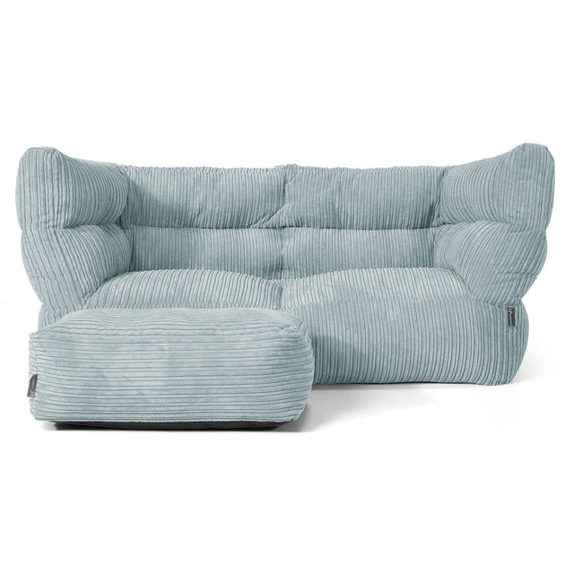 Albert 2-sits Saccosäcksoffa 2.0 - Klassisk Manchestertyg Mintgrön 02