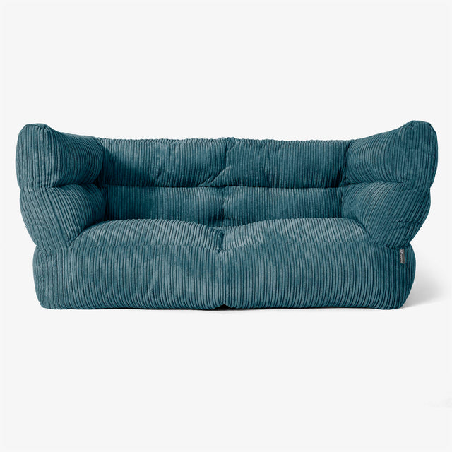 Albert 2-sits Saccosäcksoffa 2.0 - Klassisk Manchestertyg Teal 01