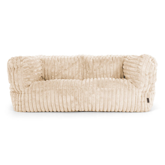 Albert 2-sits Saccosäcksoffa - Ultraplyschmanchestertyg Gräddvit 01