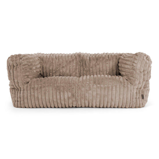 Albert 2-sits Saccosäcksoffa - Ultraplyschmanchestertyg Minkbrun 01
