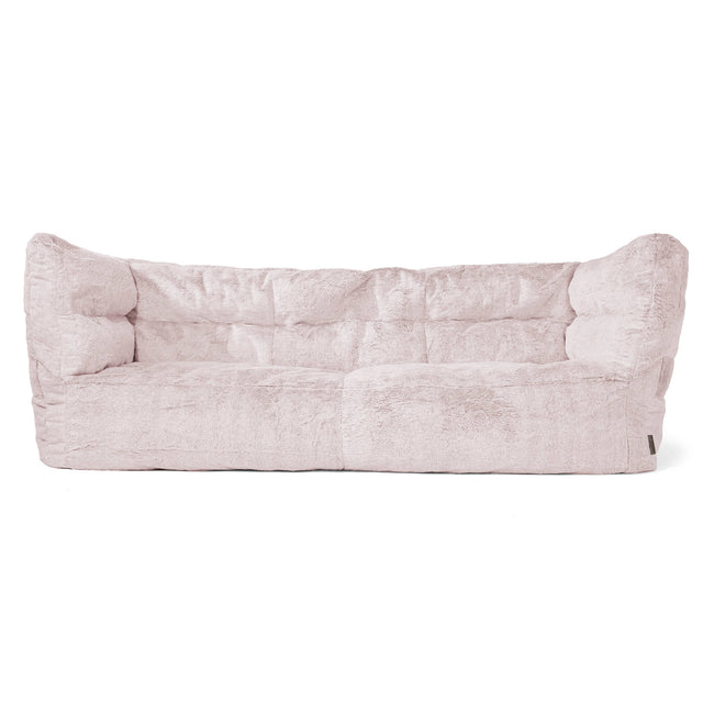 Albert 3-sits Saccosäcksoffa 2.0 - Fuskkaninpäls Gammelrosa 01