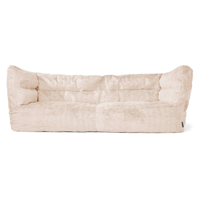 Albert 3-sits Saccosäcksoffa 2.0 - Fuskkaninpäls Vit 01