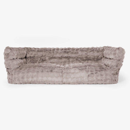 Albert 3-sits Saccosäcksoffa 2.0 - Fuskpäls Bubble Minkbrun 01