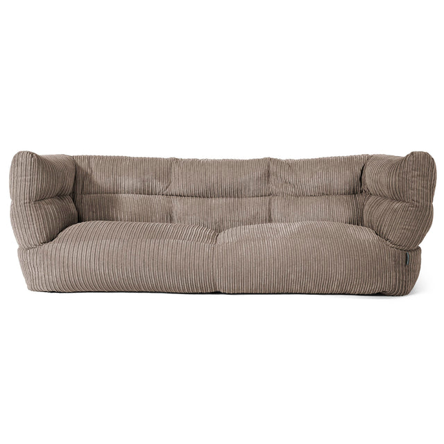 Albert 3-sits Saccosäcksoffa 2.0 - Klassisk Manchestertyg Duvgrå 01