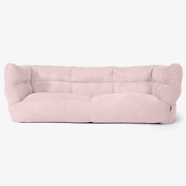 Albert 3-sits Saccosäcksoffa 2.0 - Klassisk Manchestertyg Rosa 01