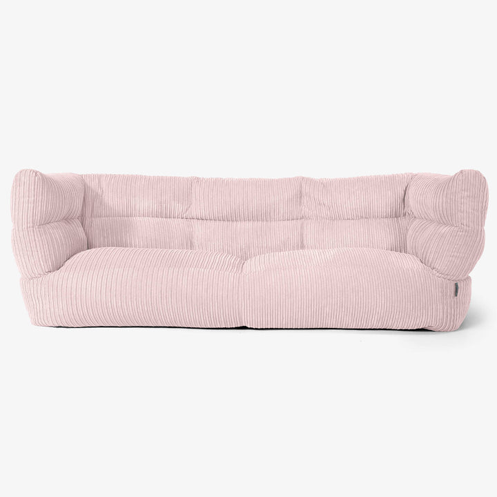 Albert 3-sits Saccosäcksoffa 2.0 - Klassisk Manchestertyg Rosa 01