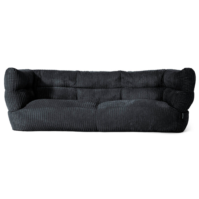 Albert 3-sits Saccosäcksoffa 2.0 - Klassisk Manchestertyg Svart 01