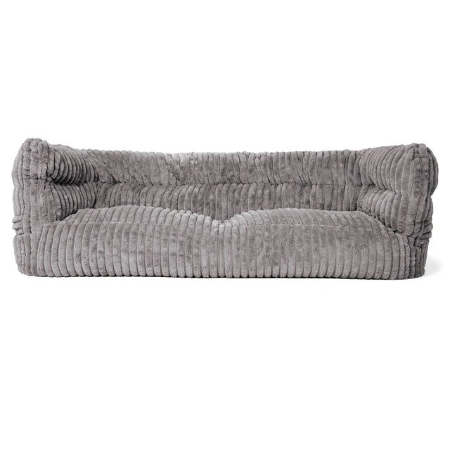 Albert 3-sits Saccosäcksoffa 2.0 - Ultraplyschmanchestertyg Grå 01