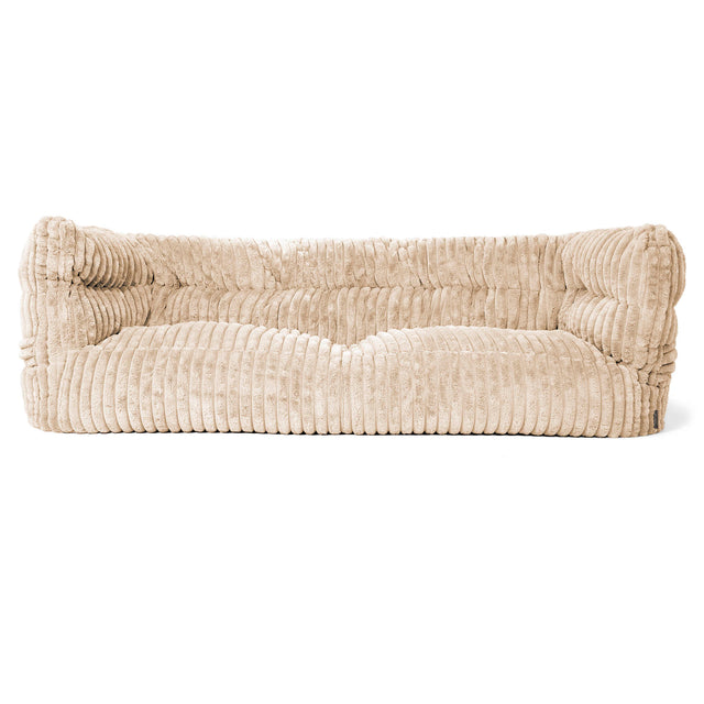 Albert 3-sits Saccosäcksoffa 2.0 - Ultraplyschmanchestertyg Gräddvit 01