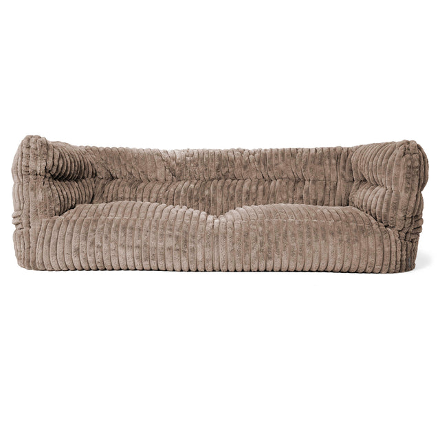 Albert 3-sits Saccosäcksoffa 2.0 - Ultraplyschmanchestertyg Minkbrun 01