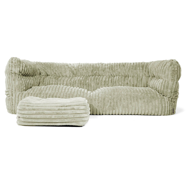 Albert 3-sits Saccosäcksoffa 2.0 - Ultraplyschmanchestertyg Salviagrön 02