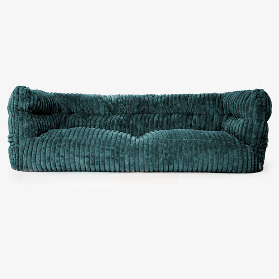 Albert 3-sits Saccosäcksoffa 2.0 - Ultraplyschmanchestertyg Teal 01