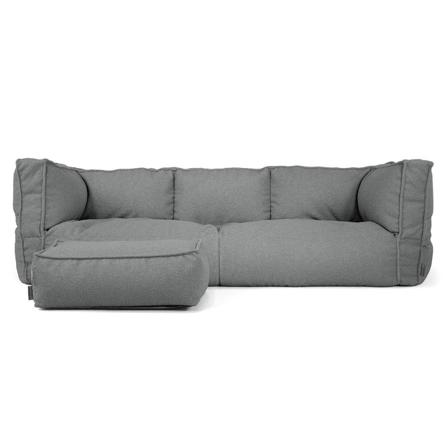 Albert 3-sits Saccosäcksoffa - Boucle Grå