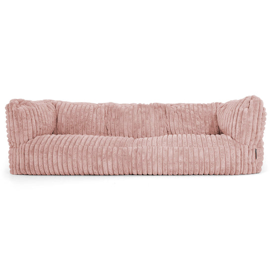 Albert 3-sits Saccosäcksoffa - Ultraplyschmanchestertyg Gammelrosa 01