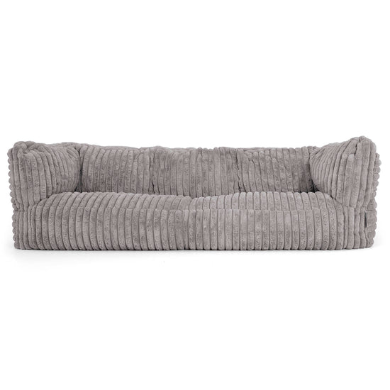 Albert 3-sits Saccosäcksoffa - Ultraplyschmanchestertyg Grå 01