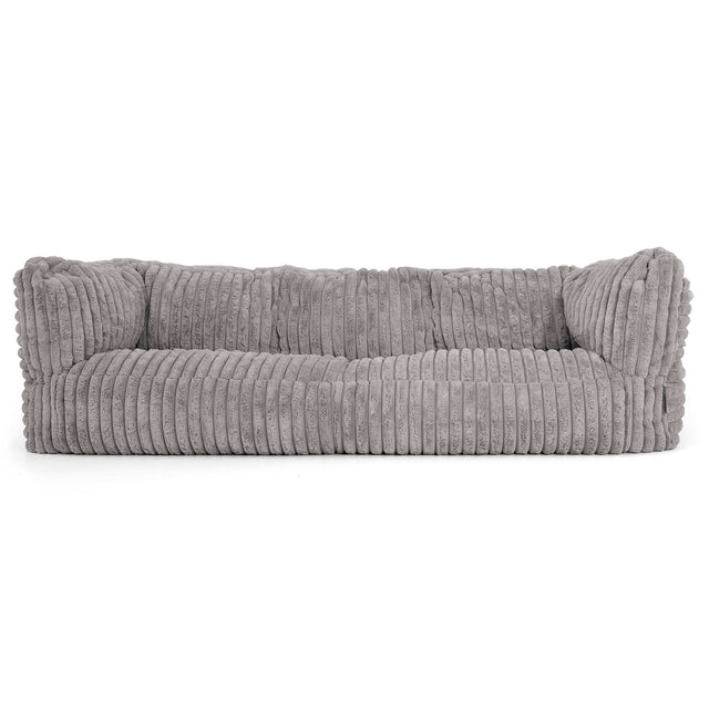 Albert 3-sits Saccosäcksoffa - Ultraplyschmanchestertyg Grå 01
