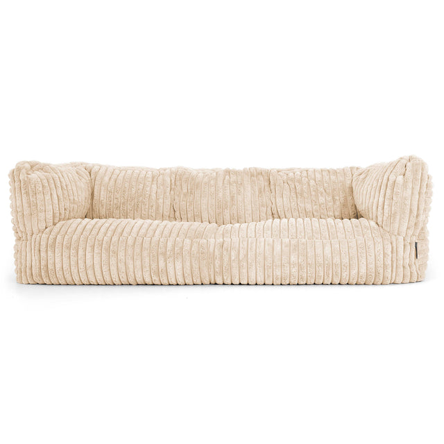 Albert 3-sits Saccosäcksoffa - Ultraplyschmanchestertyg Gräddvit 01