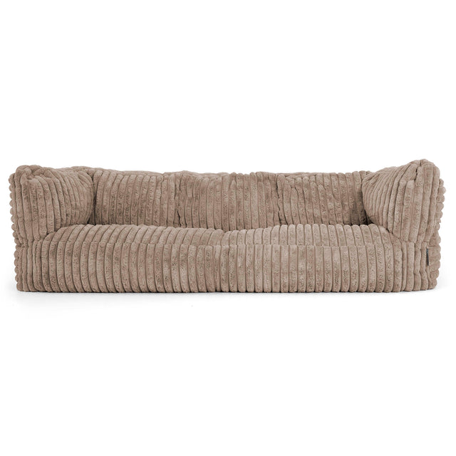 Albert 3-sits Saccosäcksoffa - Ultraplyschmanchestertyg Minkbrun 01