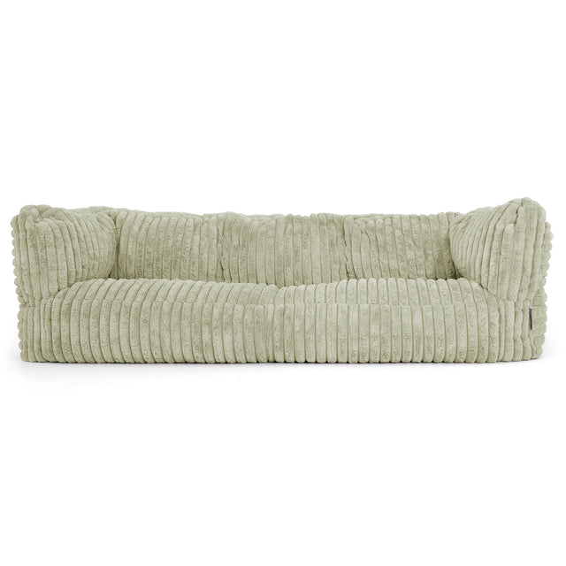 Albert 3-sits Saccosäcksoffa - Ultraplyschmanchestertyg Salviagrön 01