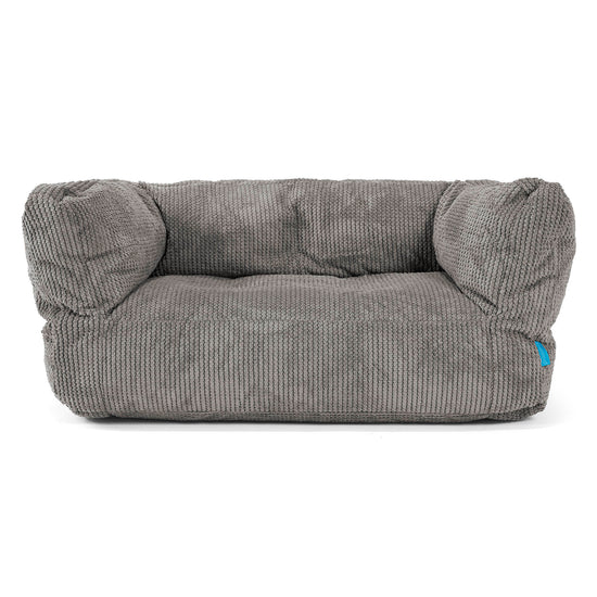 Albert Barnsoffa Saccosäck 2-6 år - Pom-pom Mörkgrå 01