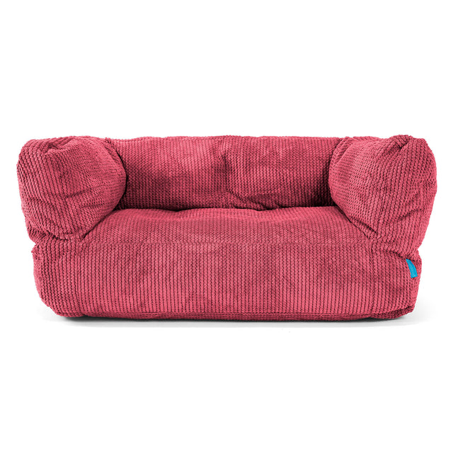 Albert Barnsoffa Saccosäck 2-6 år - Pom-pom Pastellröd 01