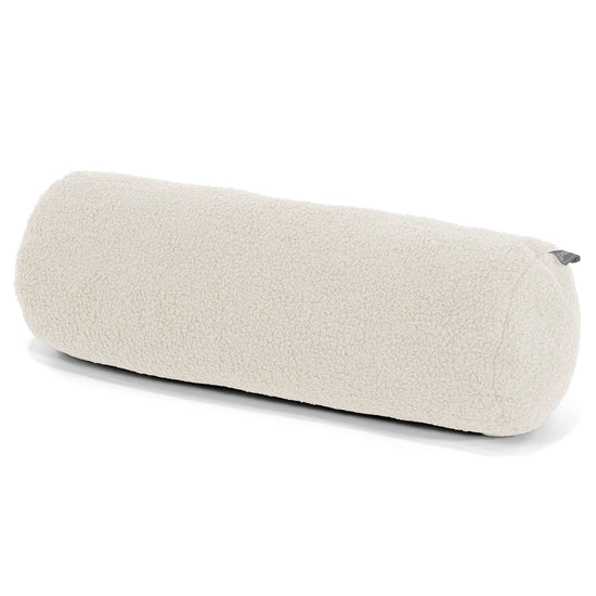 Cylinderkuddfodral 20 x 55cm - Boucle Elfenbensvit 01