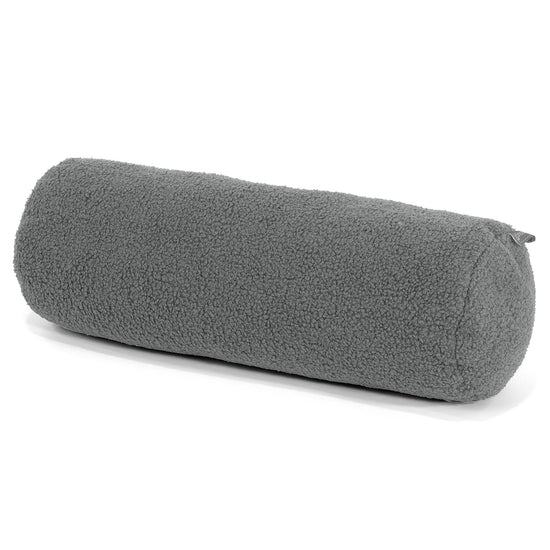 Cylinderkuddfodral 20 x 55cm - Boucle Grå 01
