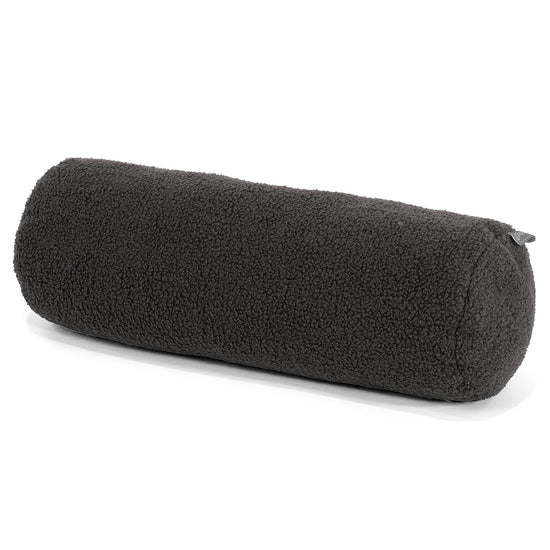 Cylinderkuddfodral 20 x 55cm - Boucle Grafitgrå 01