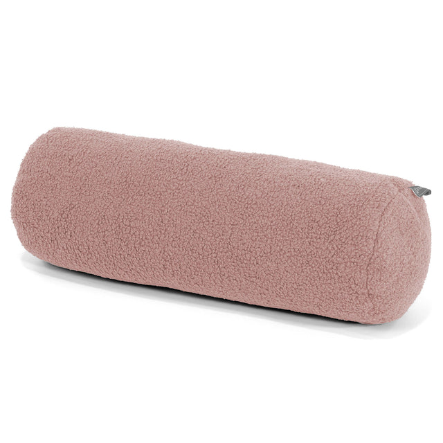 Cylinderkuddfodral 20 x 55cm - Boucle Rosa 01