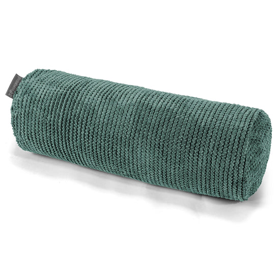 Cylinderkuddfodral 20 x 55cm - Pom-pom Mossgrön 01