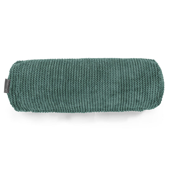 Cylinderkuddfodral 20 x 55cm - Pom-pom Mossgrön 02